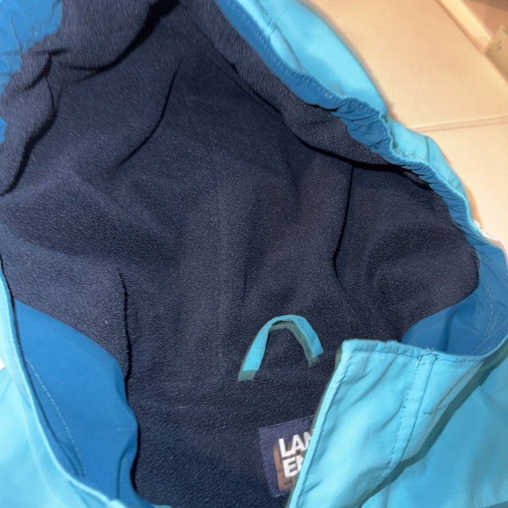 Lands End Squall Jacket Youth Kids XL 13/14 Fleece Lined Winter Coat Hooded EUC - Picture 5 of 13